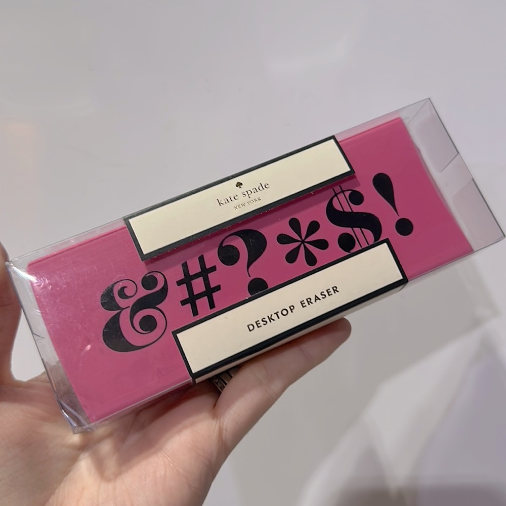 NEW Kate Spade Oversized Pardon My French Eraser